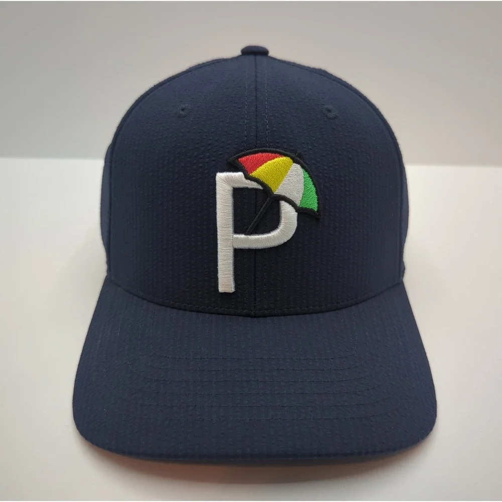 Puma x Arnold Palmer Seersucker Golf Hat Navy Snapback